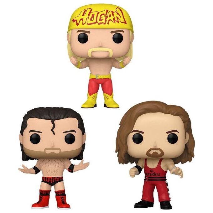 Funko 75129 Pop! WWE NWO Figurine Vinile Hogan and The Outsiders 3 Pack colore Multicolore