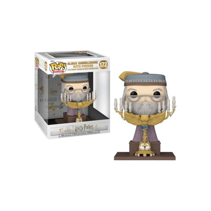 Funko 76002 Pop! Deluxe Figura in Vinile Albus Silente con Podio da Harry Potter e il Prigioniero di Azkaban 12 cm colore Multicolore