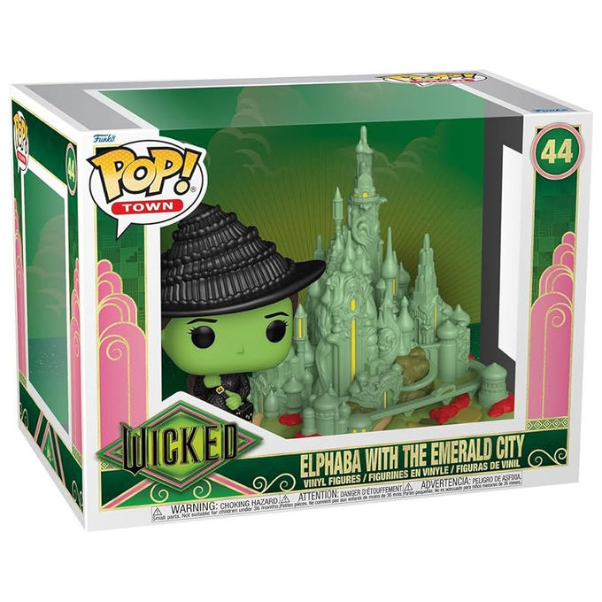 Funko 79751 Pop! Movies Wicked Elphaba con Citta' di Smeraldo Figure PVC 9 cm Funko 79751 Pop! Movies Wicked Elphaba con Citta' di Smeraldo Figure PVC 9 cm