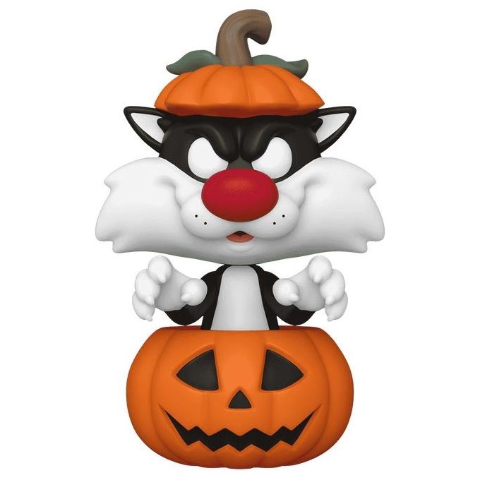 Funko 80872 Pop Looney Tunes Halloween Sylvester with Pumpkin 1675 Figura Vinile 10 cm
