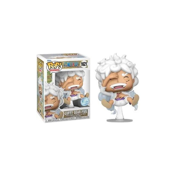 Funko 82122 Pop! Animation One Piece Figura in Vinile Monkey D. Luffy Gear 5 Laughing 1621 9 cm colore Bianco