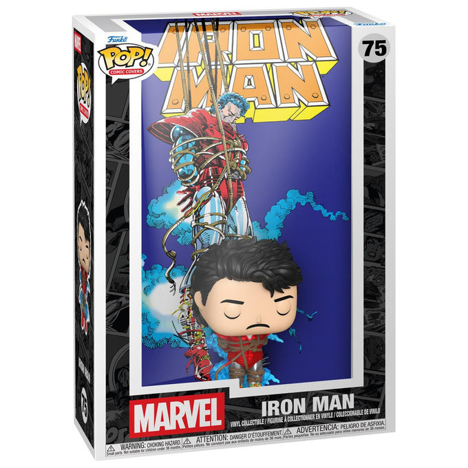 Funko 86373 Pop Comic Cover Marvel Iron Man 68 Figura in Vinile da Collezione