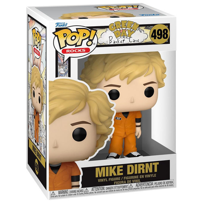 Funko 90146 POP Rocks Figurina in Vinile Mike Dirnt Green Day Basket Case 9 cm