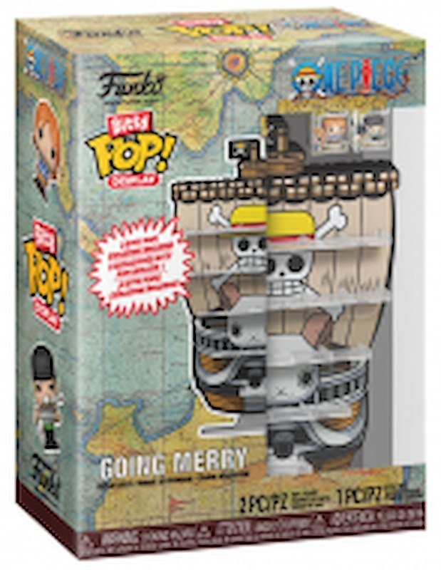 Funko 92964 Bitty POP! Display Vinile One Piece Going Merry con 2 Figure e Scaffale per 18 Personaggi colore Multicolore