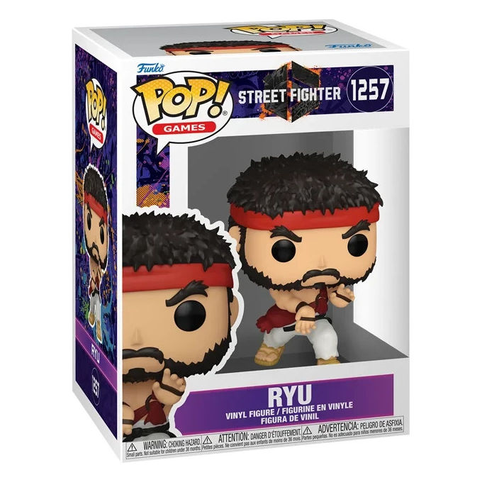 Funko 93541 POP! Games Street Fighter 6 Ryu Figura da Collezione in Vinile altezza 9.7 cm colore Multicolore Funko 93541 POP! Games Street Fighter 6 Ryu Figura da Collezione in Vinile altezza 9.7 cm colore Multicolore
