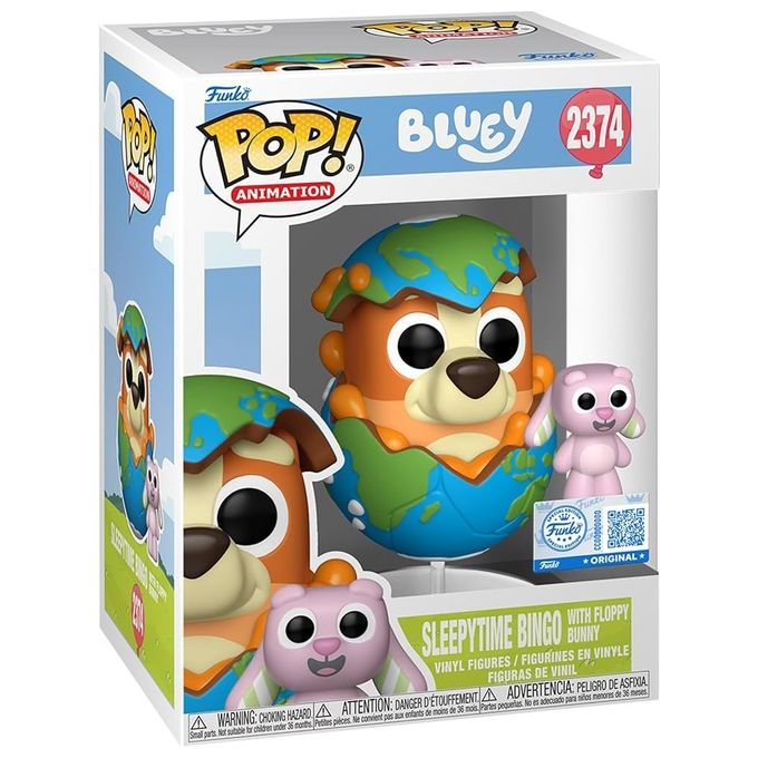 Funko 94056 Funko POP and Buddy Figura in Vinile da Collezione Bingo con Floppy colore Multicolore