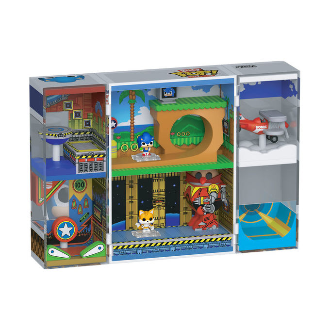 Funko Bitty Boxes Sonic The Hedgehog Diorama Set Sonic con Bitty POP Sonic e Tails