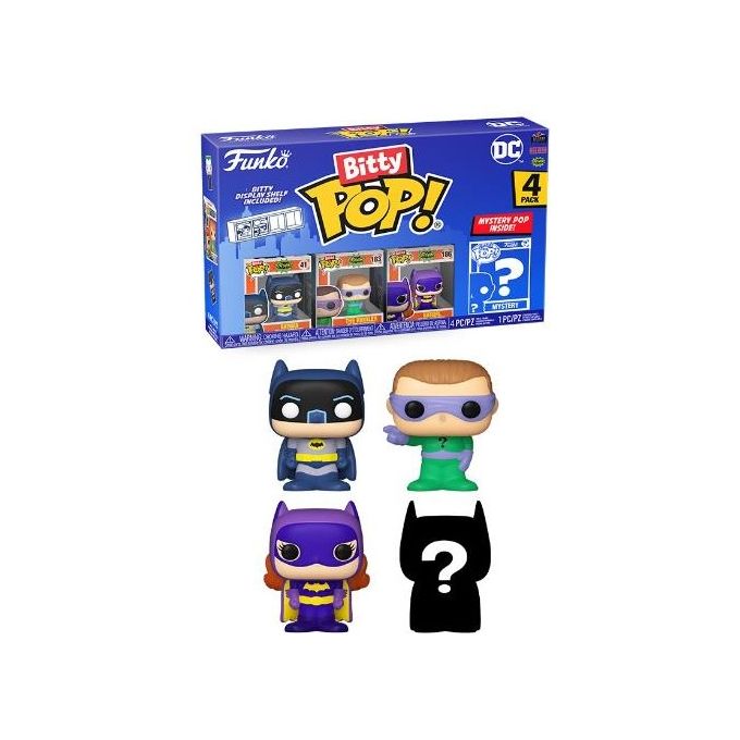 Funko Bitty Pop! 4 Pack Dc Batman Adam West Funko Bitty Pop! 4 Pack Dc Batman Adam West