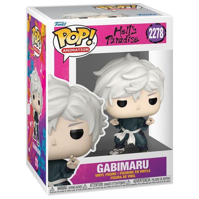 Funko pop animation Hell's Paradise Gabimaru action figure in vinile 9 cm numero 2278 personaggio anime