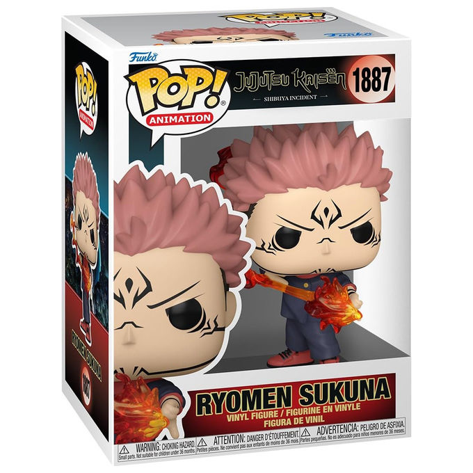 Funko, Pop! Animation Ryomen Sukuna Fire Arrow, Jujutsu Kaisen, Action Figure da Collezione