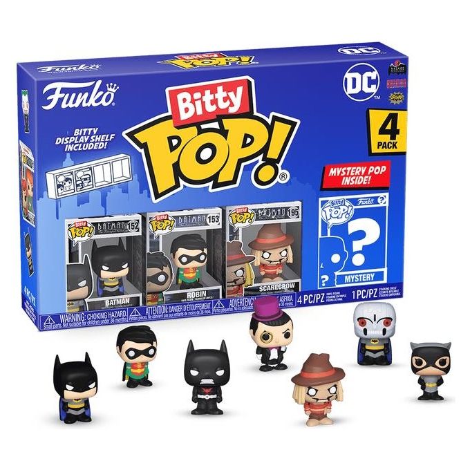 Funko Pop! Bitty DC Batman 4 Pezzi Pack Funko Pop! Bitty DC Batman 4 Pezzi Pack