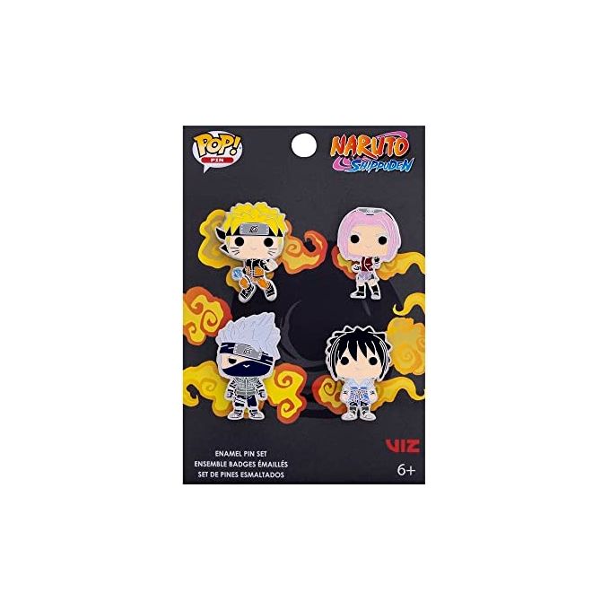 Funko Pop! Pin Mini Naruto Team 7 Set 4 Pezzi Funko Pop! Pin Mini Naruto Team 7 Set 4 Pezzi