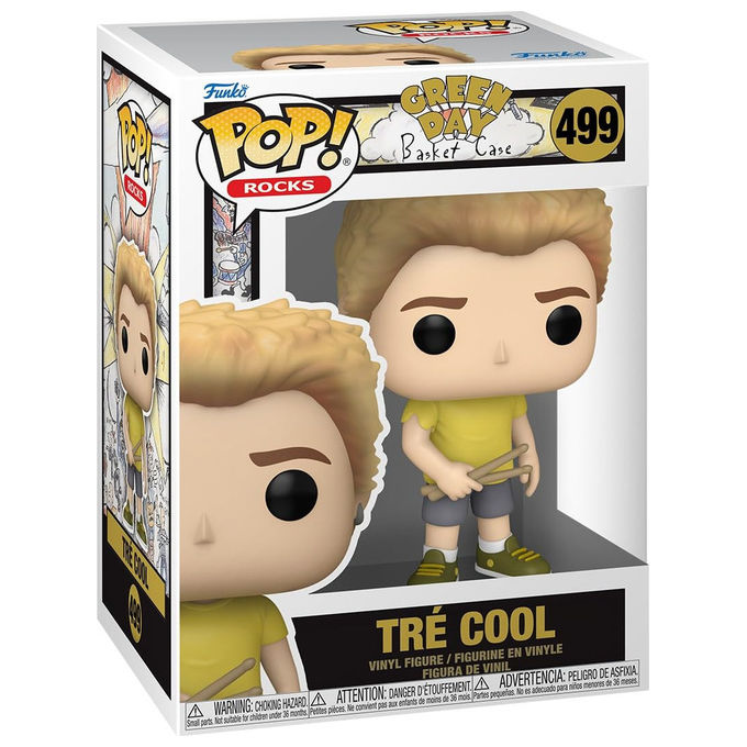 Funko Pop! Rocks Green Day Tre Cool Basket Case vinyl figure 9 cm official collectible