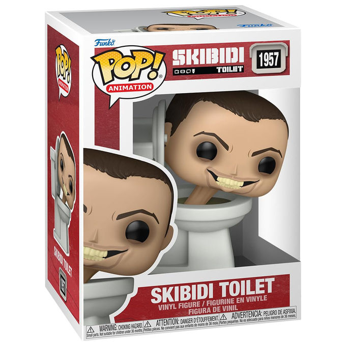 Funko Pop! Skibidi Toilet figura in vinile da collezione bobble head n. 1957 altezza 9 cm serie Pop! Animation Funko Pop! Skibidi Toilet figura in vinile da collezione bobble head n. 1957 altezza 9 cm serie Pop! Animation