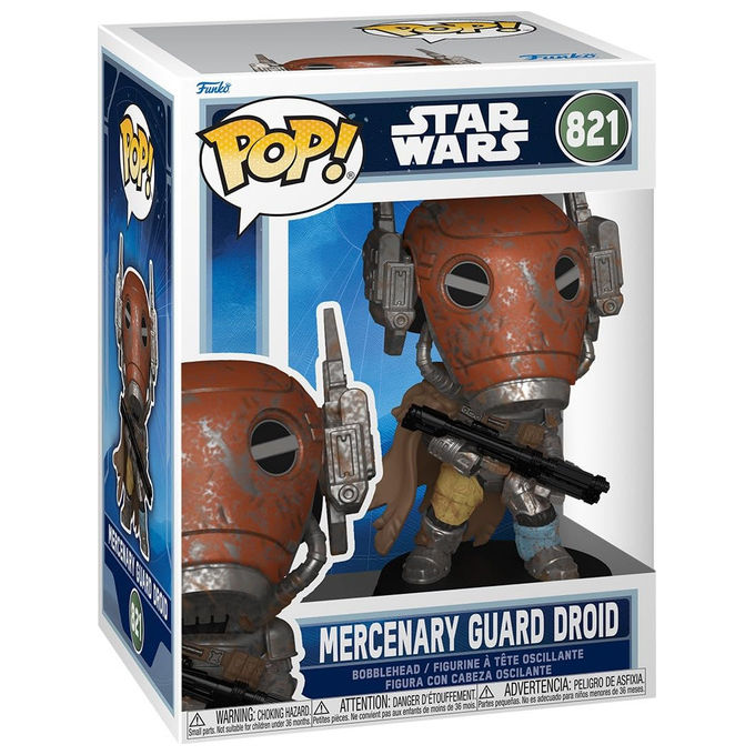 Funko Pop! Star Wars: The Mandalorian Mercenary Guard Droid Figura Vinile da Collezione