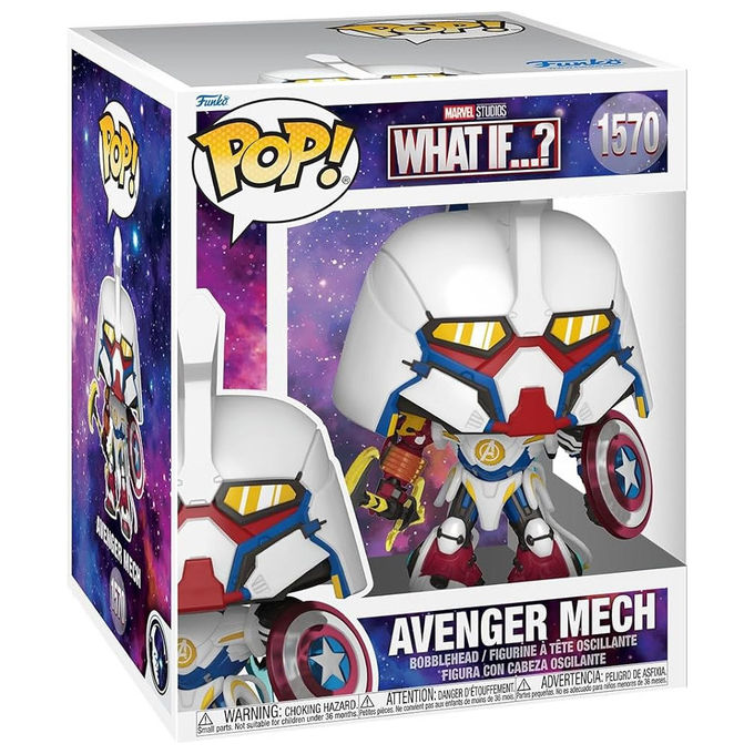 Funko Pop! Super Mech Marvel What If, Action Figure, Serie Chibi Characters