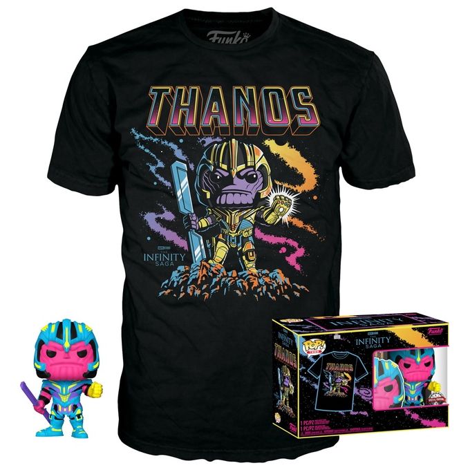 Funko Pop! TeePop Thanos Blacklight Taglia S
