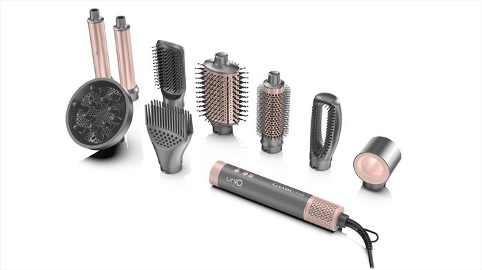 Gama - Multistyler Uniq Flow 9 Accessori-grigio E Rosa