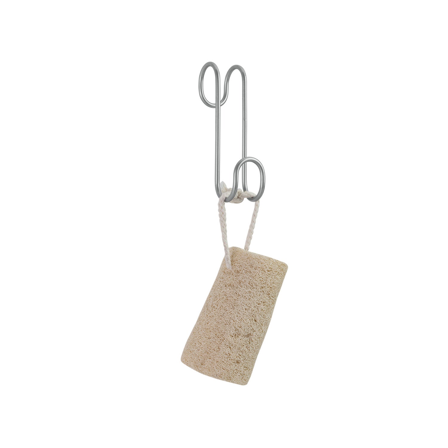 Gancio Doppio per Termoarredo in Polytherm Argento
