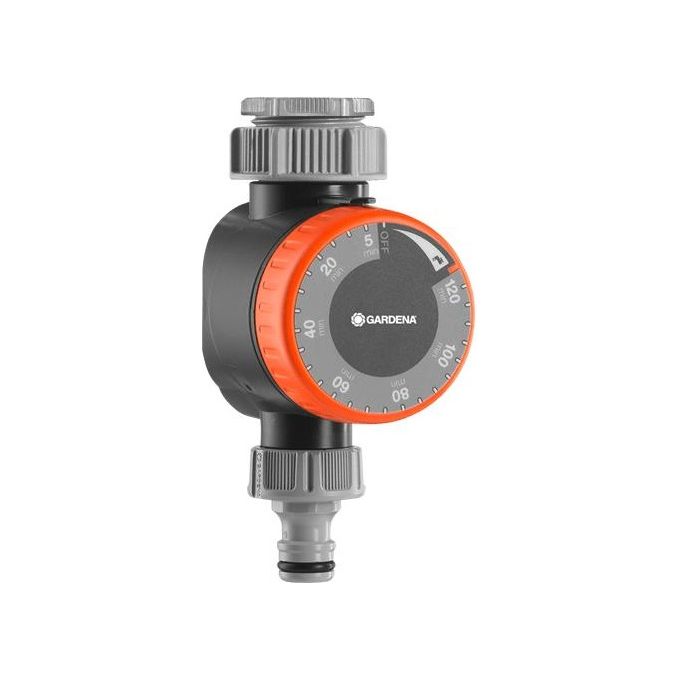 Gardena 1169-20 Timer Irrigazione per Rubinetto 26.5 mm (G 3-4) e 33.3 mm (G 1) Durata 5-120 min Meccanico colore Standard