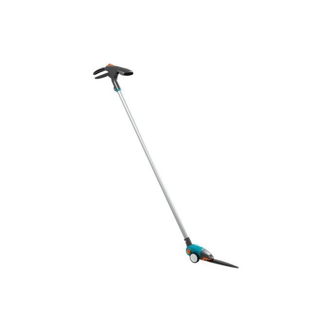 Gardena 12100-20 Comfort Forbici per Erba Girevoli Manico Lungo 119 cm Lame Antiaderenti Ruote colore Nero