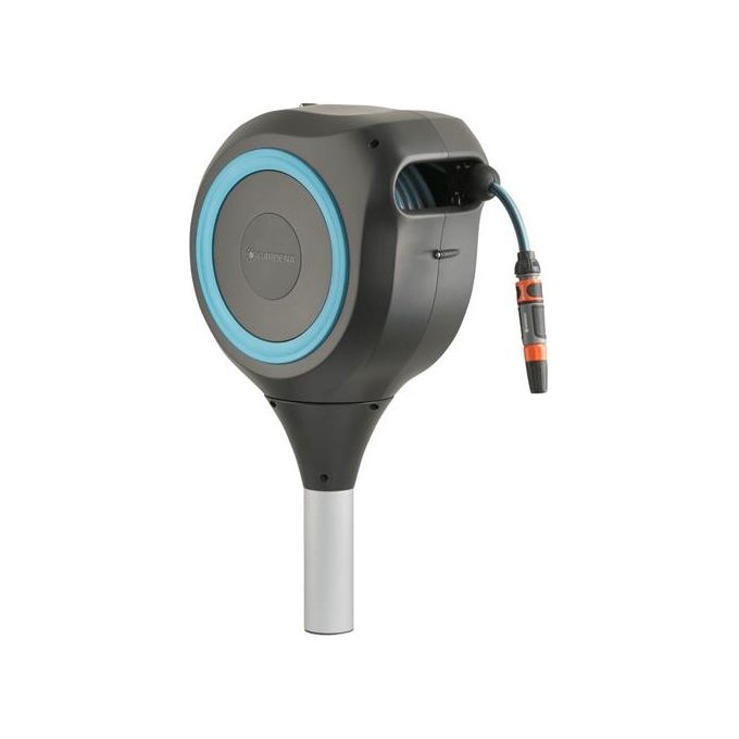 Gardena 18614-20 RollUp M Avvolgitubo da Giardino 20 m Rotazione 360° Riavvolgimento Automatico colore Turchese