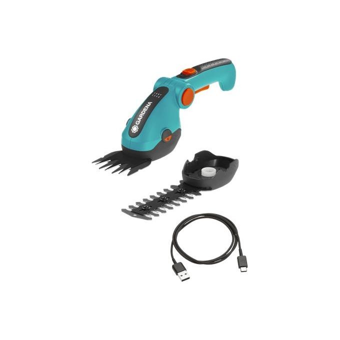 Gardena KIT_ Cesoie Erba e Arbusti a Batteria ComfortCut Li