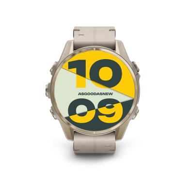 Garmin Fenix 8 AMOLED Sapphire 43mm grigio nebbia/oro (010-02903-11) - Ricondizionato - ottimo - Grade A
