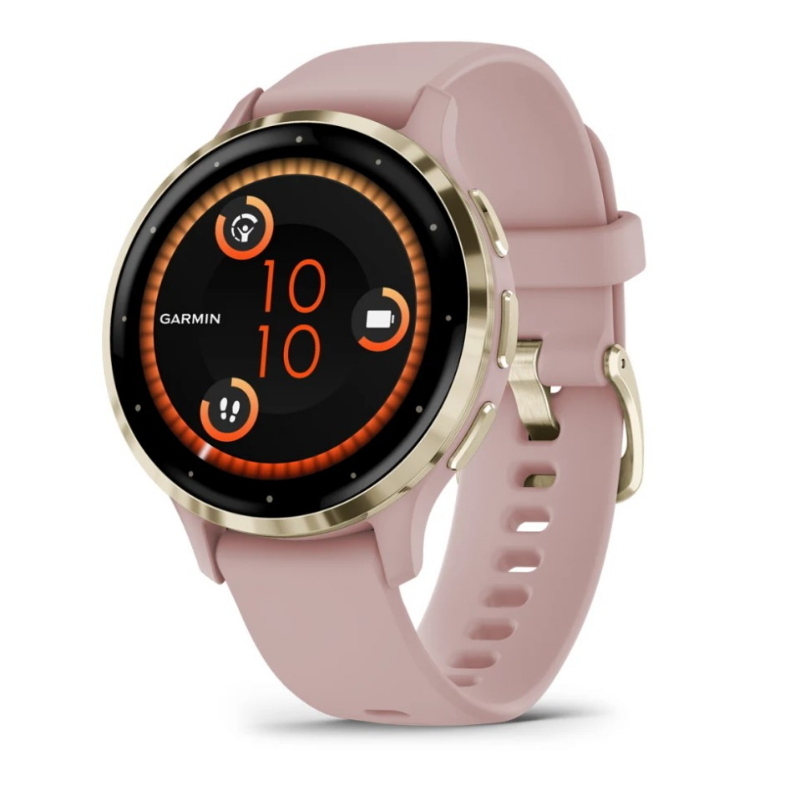 Garmin venu 3s 3,05 cm (1.2) amoled digitale 390 x 390 pixel touch screen oro, rosa wi-fi gps (satellitare)