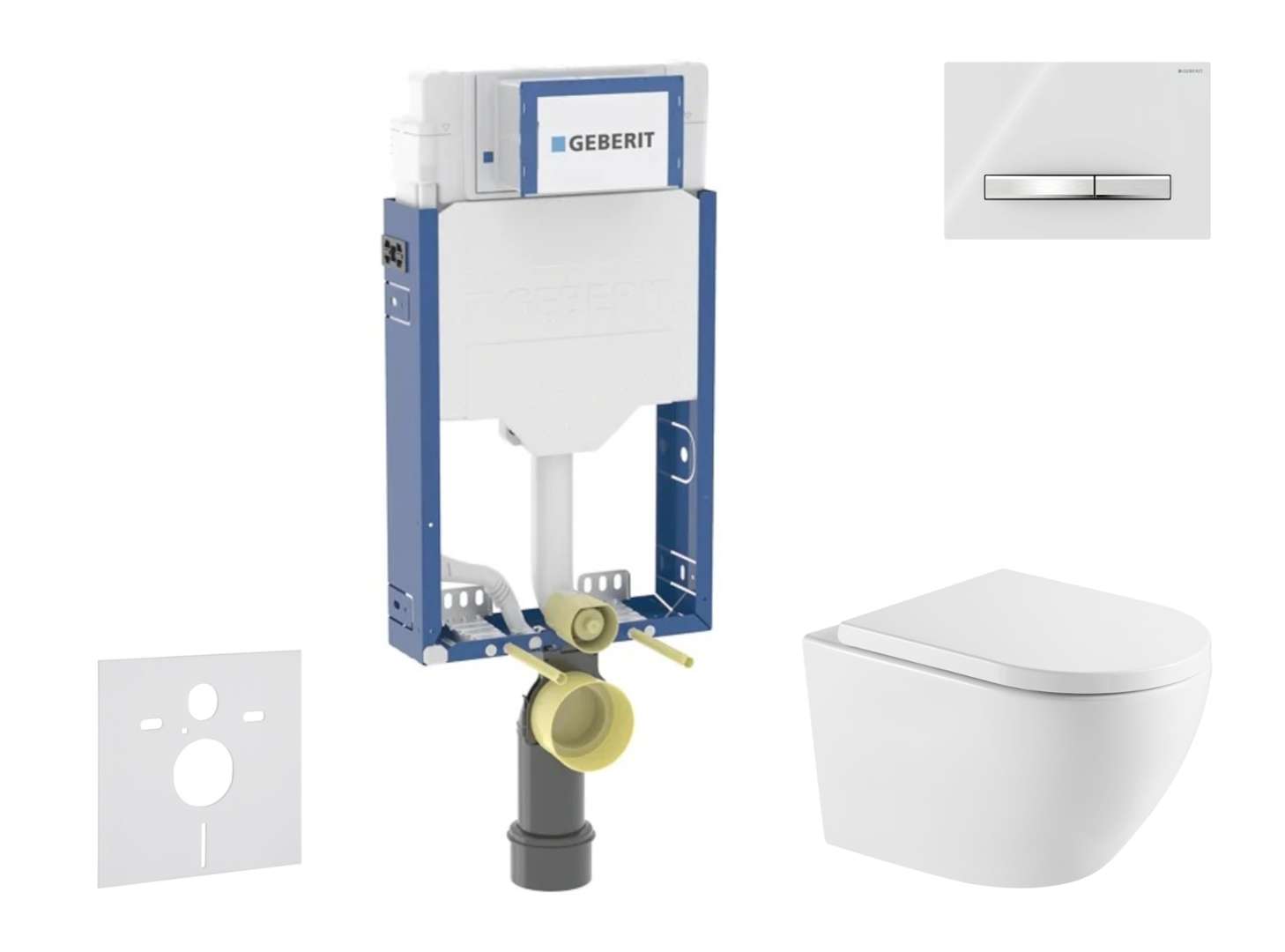 Geberit Combifix - Set Con Modulo Di Installazione, Vaso Wc Oudee E Copriwater Softclose, Placca Di Comando Sigma50, Cromo/bianco Alpino Sani15ca3161 Geberit Combifix - Set Con Modulo Di Installazione, Vaso Wc Oudee E Copriwater Softclose, Placca Di Comando Sigma50, Cromo/bianco Alpino Sani15ca3161