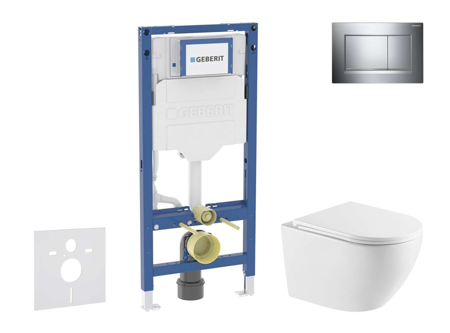 Geberit Duofix - Set Con Modulo Di Installazione, Vaso Wc Oudee E Copriwater Softclose, Placca Di Comando Sigma20, Cromo Sani11ca1165 Geberit Duofix - Set Con Modulo Di Installazione, Vaso Wc Oudee E Copriwater Softclose, Placca Di Comando Sigma20, Cromo Sani11ca1165