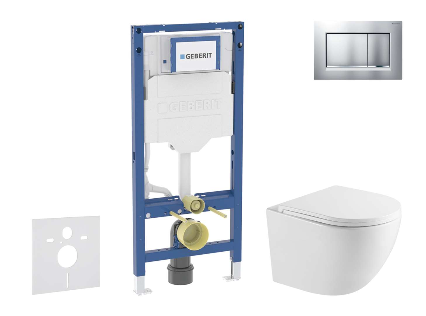 Geberit Duofix - Set Con Modulo Di Installazione, Vaso Wc Oudee E Copriwater Softclose, Placca Di Comando Sigma20, Cromo Opaco Smaltato/cromo Sani11ca2103 Geberit Duofix - Set Con Modulo Di Installazione, Vaso Wc Oudee E Copriwater Softclose, Placca Di Comando Sigma20, Cromo Opaco Smaltato/cromo Sani11ca2103