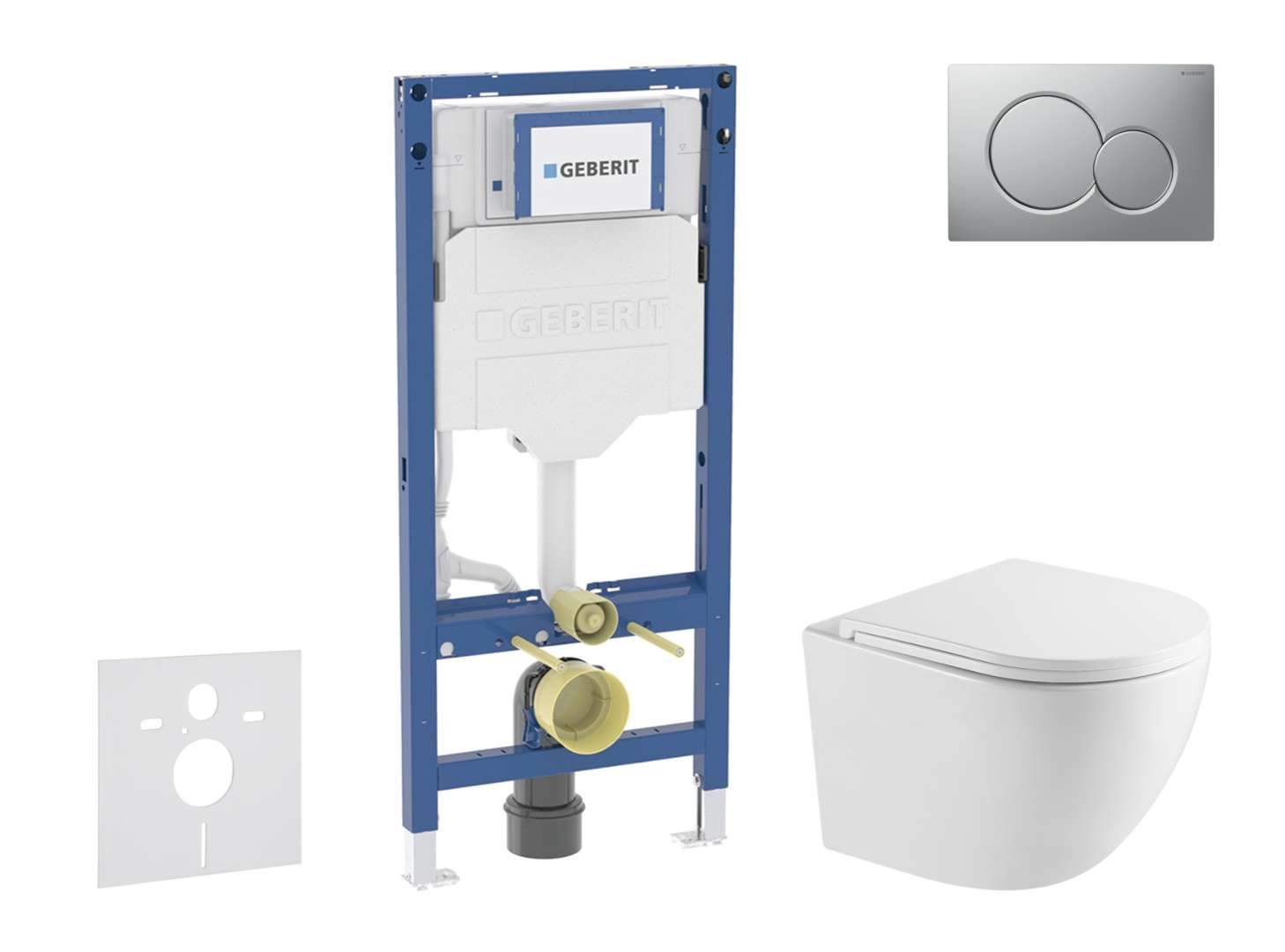 Geberit Duofix - Set Con Modulo Di Installazione, Vaso Wc Oudee E Copriwater Softclose, Placca Di Comando Sigma01, Cromo Opaco Smaltato Sani11ca2104 Geberit Duofix - Set Con Modulo Di Installazione, Vaso Wc Oudee E Copriwater Softclose, Placca Di Comando Sigma01, Cromo Opaco Smaltato Sani11ca2104