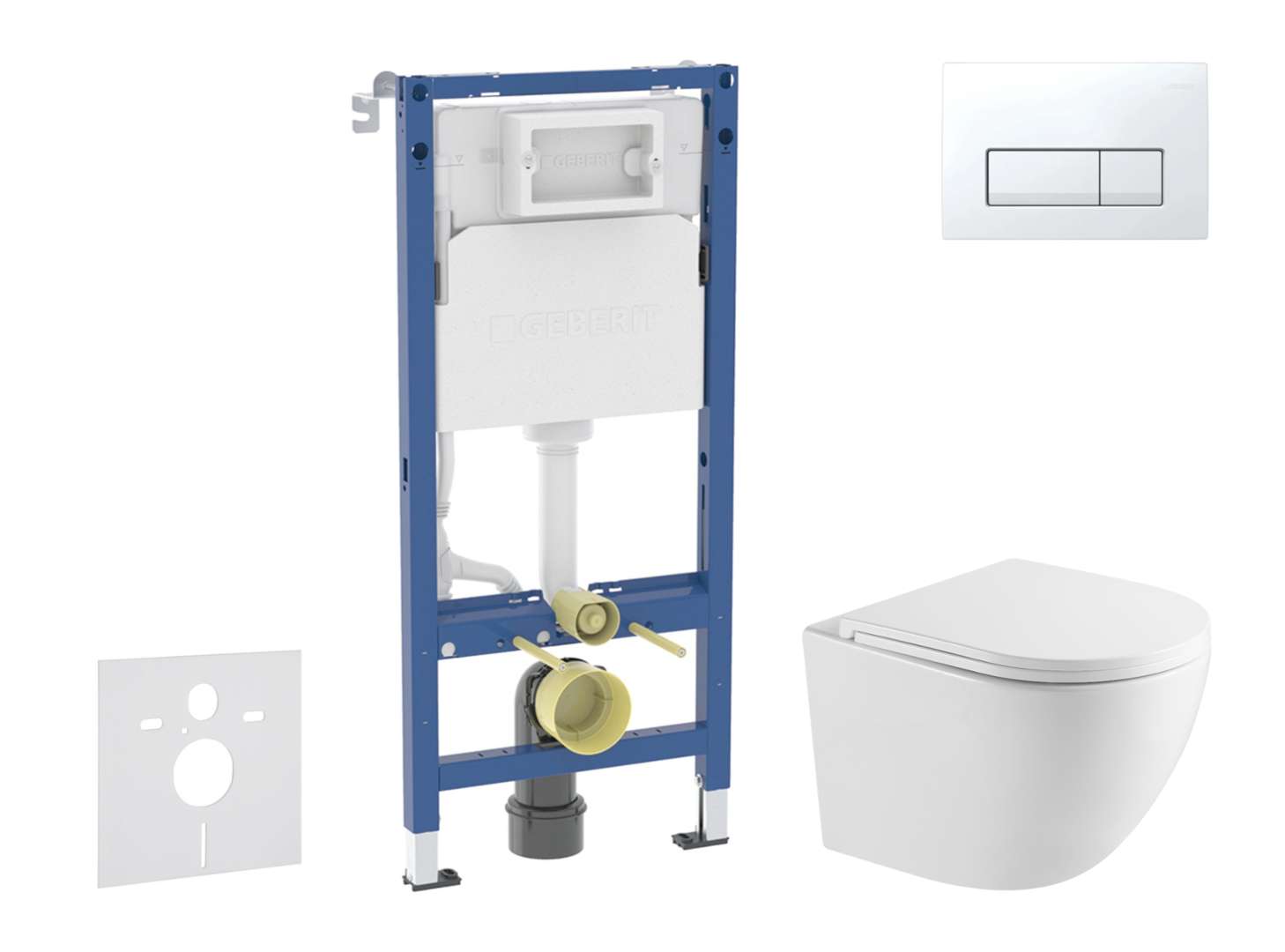 Geberit Duofix - Set Con Modulo Di Installazione, Vaso Wc Oudee E Copriwater Softclose, Placca Di Comando Delta50, Bianco Alpino Sani11ca31103 Geberit Duofix - Set Con Modulo Di Installazione, Vaso Wc Oudee E Copriwater Softclose, Placca Di Comando Delta50, Bianco Alpino Sani11ca31103