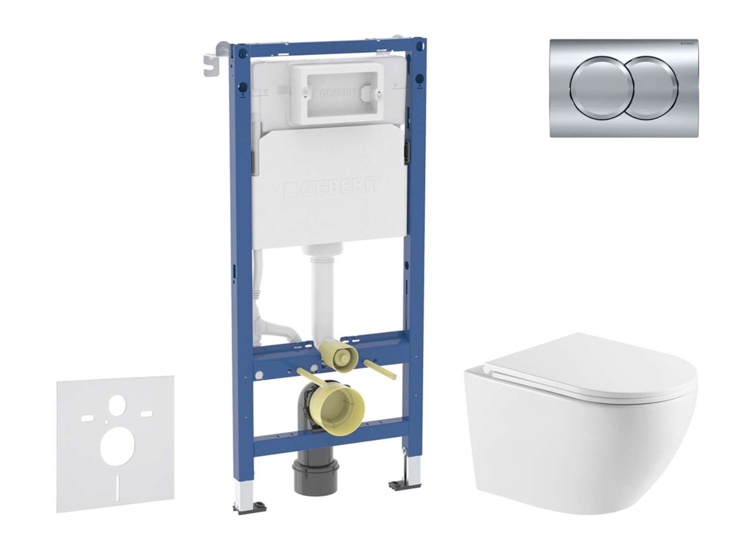 Geberit Duofix - Set Con Modulo Di Installazione, Vaso Wc Oudee E Copriwater Softclose, Placca Di Comando Delta01, Cromo Lucido Sani11ca1166 Geberit Duofix - Set Con Modulo Di Installazione, Vaso Wc Oudee E Copriwater Softclose, Placca Di Comando Delta01, Cromo Lucido Sani11ca1166