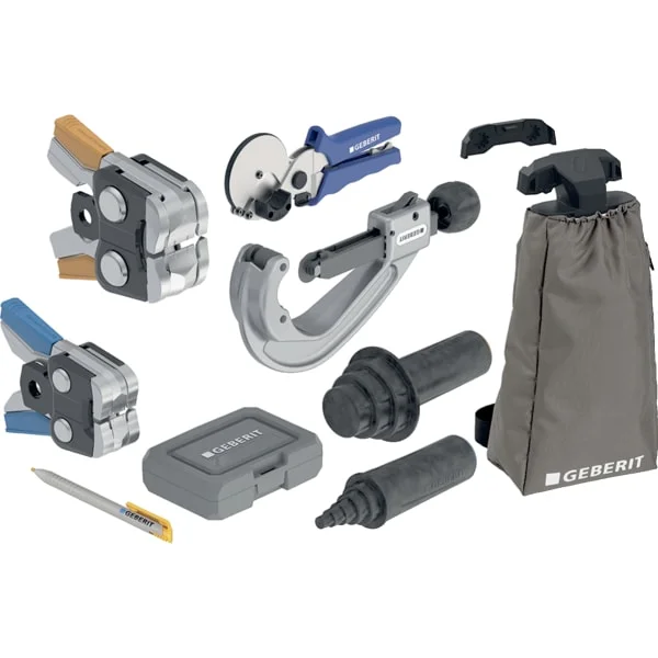 Geberit Flowfit Set Utensili Di Pressatura [2]: D=16/20/25/32/40/50/63/75mm, 691037001
