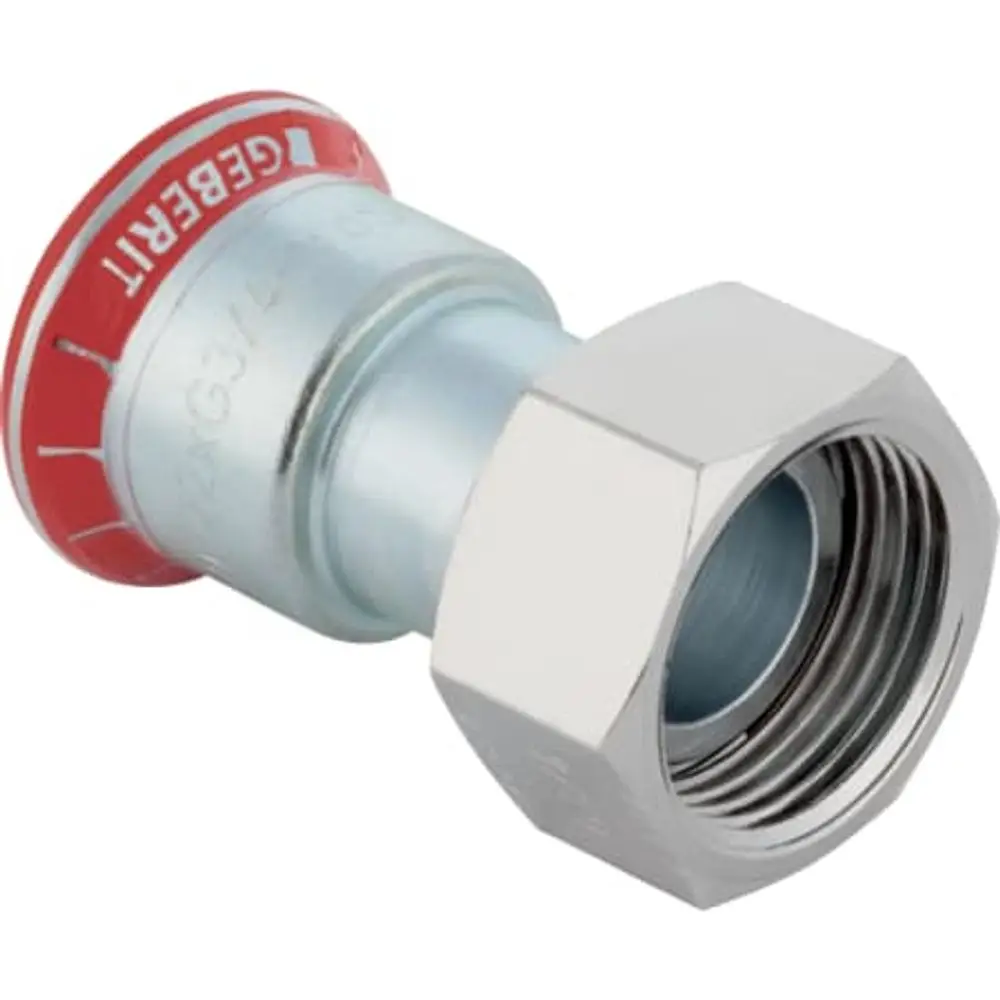Geberit Mapress Acciaio Al Carbonio Raccordo Con Ghiera, Dn 12, 25042 Geberit Mapress Acciaio Al Carbonio Raccordo Con Ghiera, Dn 12, 25042