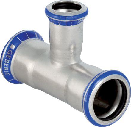 Geberit Mapress Acciaio Inossidabile Raccordo A T Ridotto, Dn 40 / 12 / 40, Dø 42 Mm, 31216