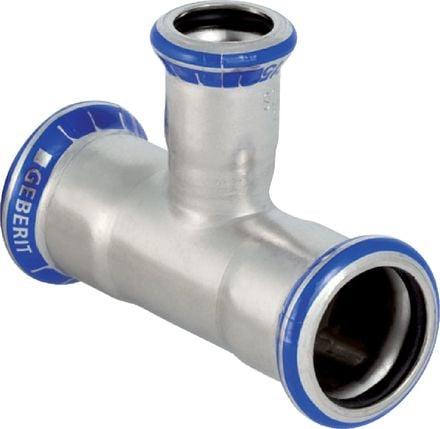 Geberit Mapress Acciaio Inossidabile Raccordo A T Ridotto, Dn 50 / 12 / 50, Dø 54 Mm, 31221