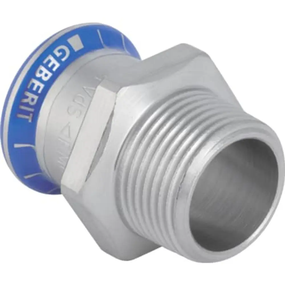 Geberit Mapress Acciaio Inossidabile Raccordo Con Filettatura Esterna, Dn 25 / 32, Dø 28 Mm, 31718 Geberit Mapress Acciaio Inossidabile Raccordo Con Filettatura Esterna, Dn 25 / 32, Dø 28 Mm, 31718