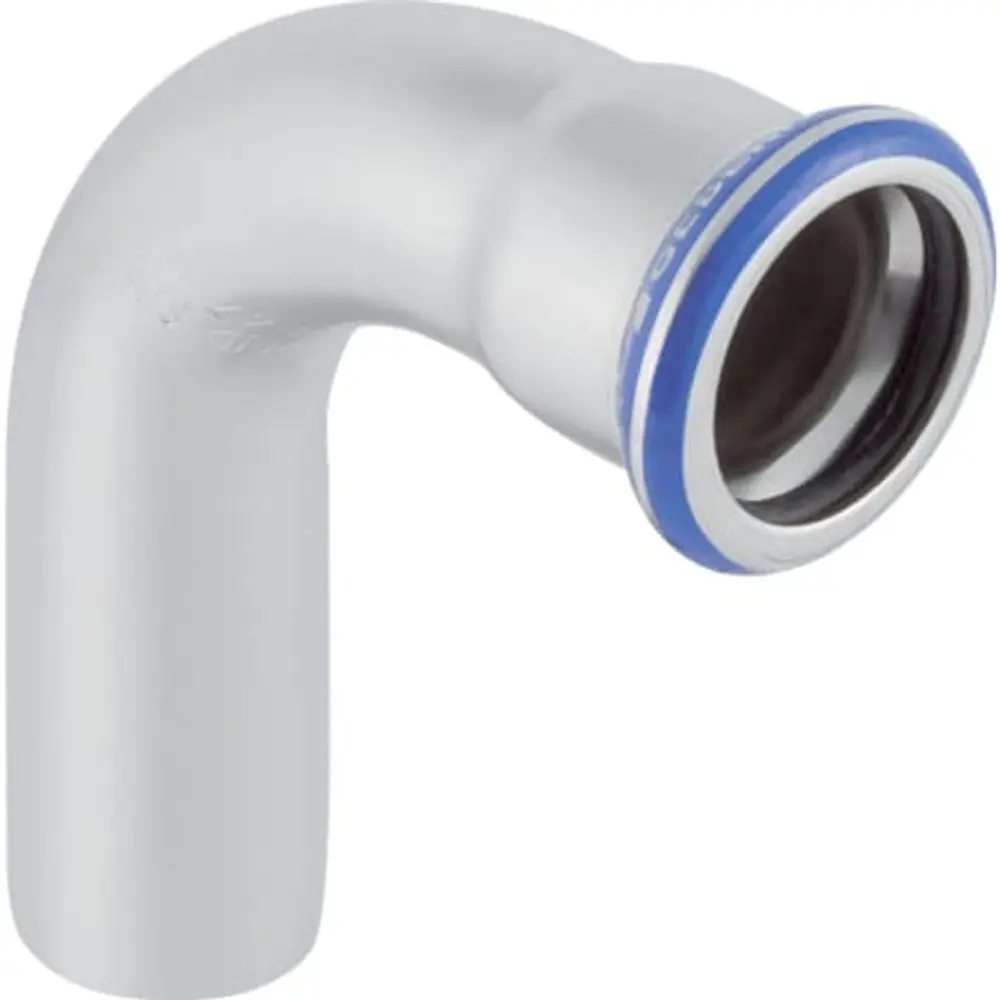 Geberit Mapress Acciaio Inox Curva Con Estremità A Innesto, Dn 20, Dø 22 Mm, 30704