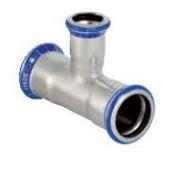 Geberit Mapress Acciaio Inox Raccordo A T Ridotto, Dn 40 / 15 / 40, Dø 42 Mm, 31217