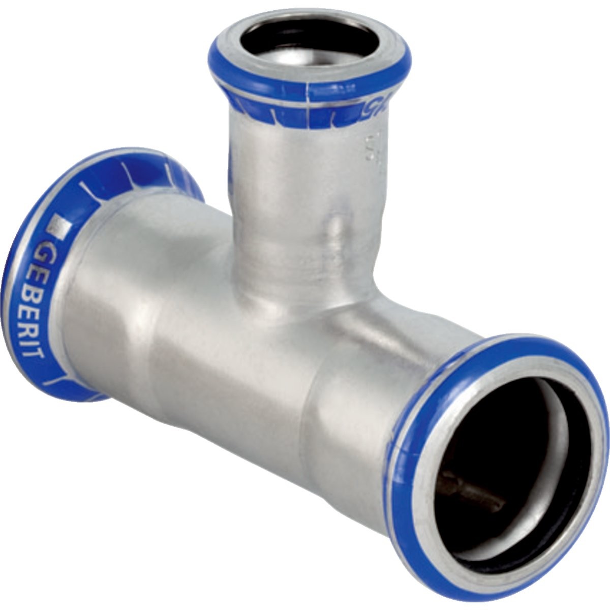 Geberit Mapress Acciaio Inox Raccordo A T Ridotto, Dn 40 / 32 / 40, Dø 42 Mm, 31220