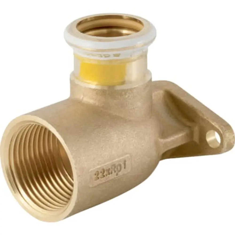 Geberit Mapress Gomito Di Raccordo In Rame A 90° Offset, Cerchio Dei Fori 50 Mm (gas), Dn 20 / 25, 91105