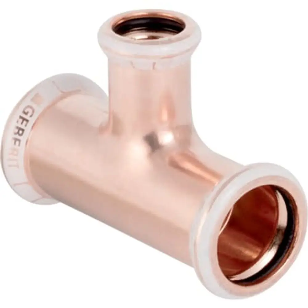 Geberit Mapress Raccordo A T In Rame Ridotto, Dn 80 / 40 / 80, Dø 88.9 Mm, 61289 Geberit Mapress Raccordo A T In Rame Ridotto, Dn 80 / 40 / 80, Dø 88.9 Mm, 61289