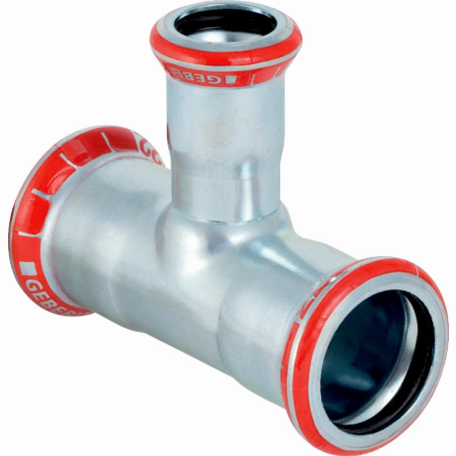 Geberit Mapress Tee In Acciaio Al Carbonio D=12mm D1=15mm D2=12mm - 2185:2141101