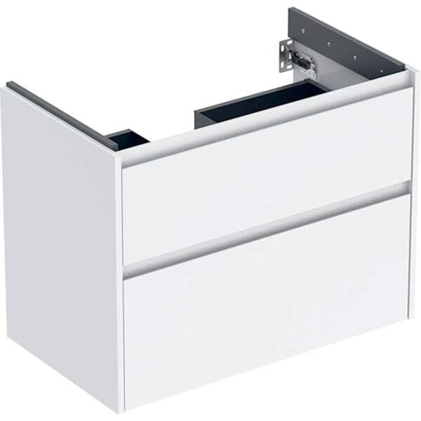 Geberit Renova Plan Armoire Sous Lavabo, Avec Deux Tiroirs,