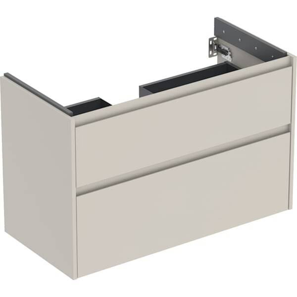 Geberit Renova Plan Armoire Sous Lavabo, Avec Deux Tiroirs,