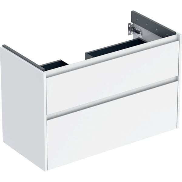 Geberit Renova Plan Armoire Sous Lavabo, Avec Deux Tiroirs,