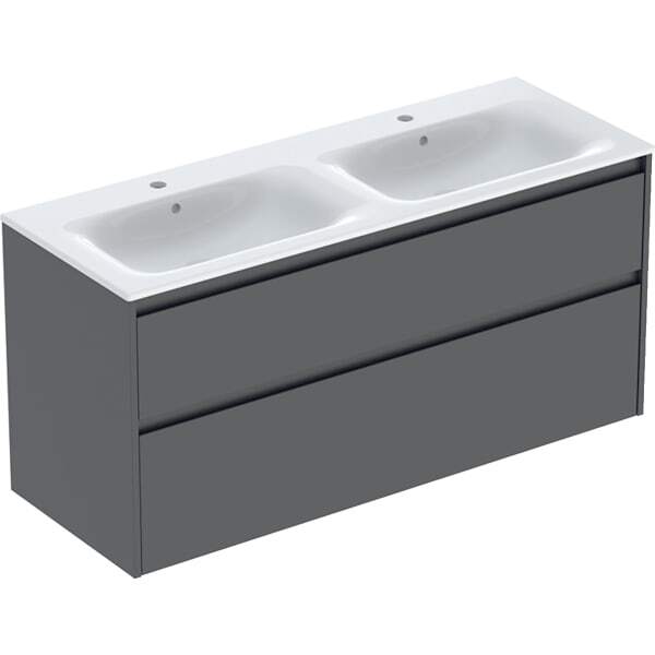 Geberit Renova Plan Ensemble Lavabo Double Meuble Bord Étroit, Geberit Renova Plan Ensemble Lavabo Double Meuble Bord Étroit,